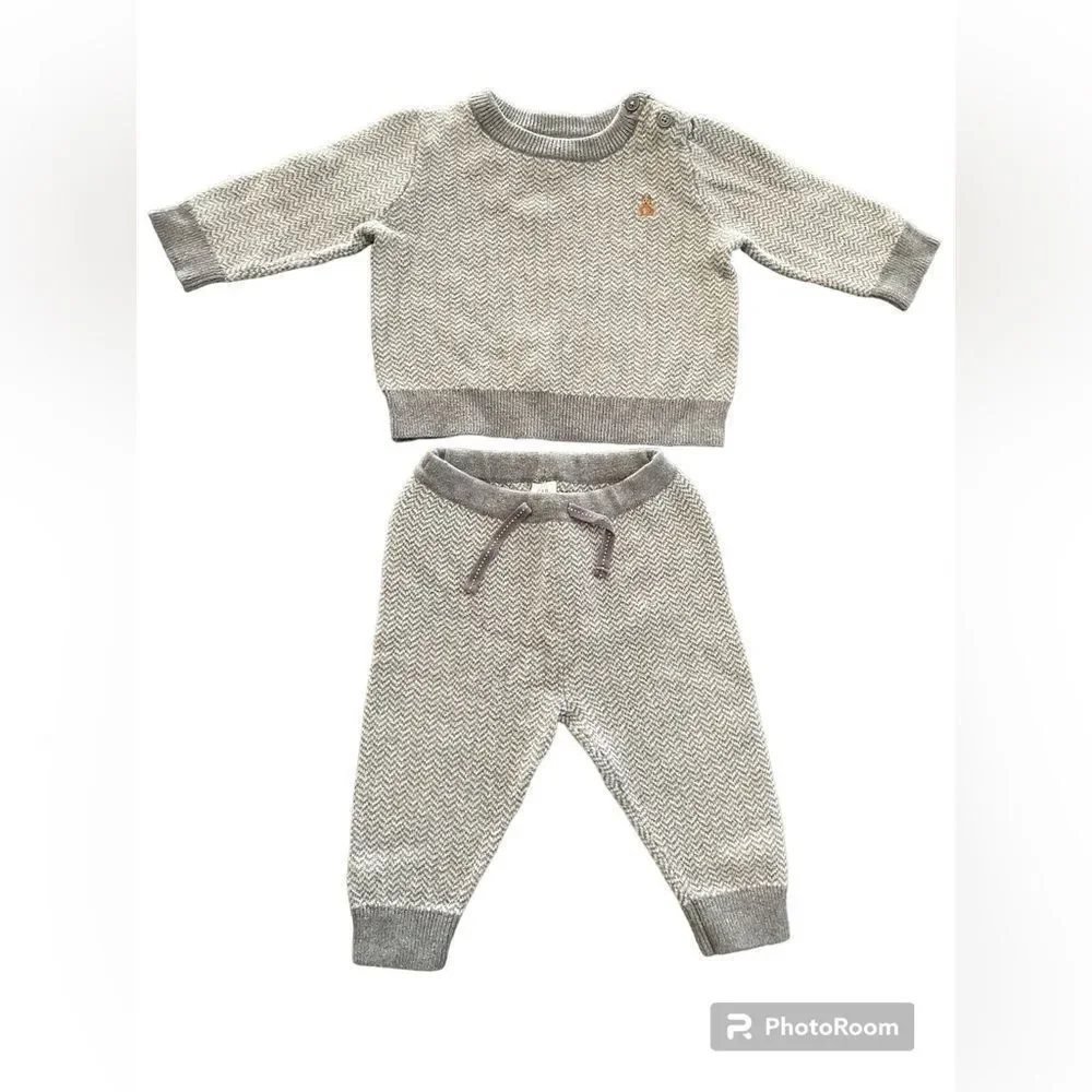 Gap outfit texture knit size 6-12 months